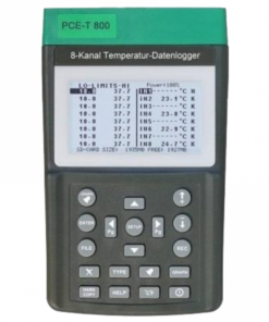 Máy đo nhiệt độ với data logger hiển thị đồng thời 8 kênh đo PCE PCE-T800