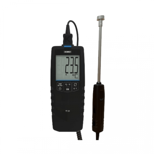 Máy đo nhiệt độ tiếp xúc kiểu K, J, T, S Kimo TT21
