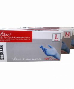 Găng tay y tế VGLOVE Nitrile 3.5g xanh (50 đôi/hộp)