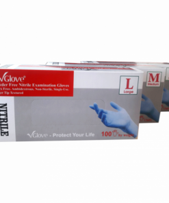 Găng tay y tế VGLOVE Nitrile 4.0g trắng (50 đôi/hộp)