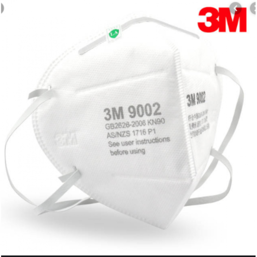 Khẩu trang chống bụi mịn PM2.5 3M 9002 (dây thun quàng gáy)