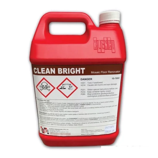 nuoc tay can ri set cuc manh klenco clean bright 5l